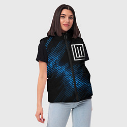 Женский жилет Lindemann звуковая волна, цвет: 3D-черный — фото 2