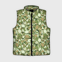 Женский жилет Камуфляж из черепов, цвет: 3D-светло-серый
