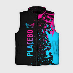 Женский жилет Placebo - neon gradient: по-вертикали, цвет: 3D-черный