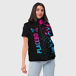 Женский жилет Placebo - neon gradient: по-вертикали, цвет: 3D-черный — фото 2