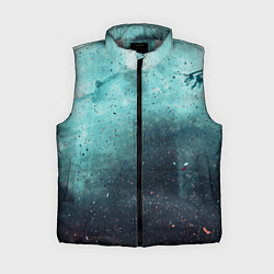 Женский жилет Светло-синий тени и краски, цвет: 3D-светло-серый