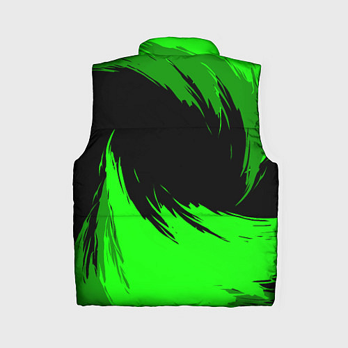 Женский жилет Шкода - зеленые штрихи / 3D-Красный – фото 2