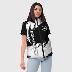 Женский жилет Mercedes benz - white color, цвет: 3D-красный — фото 2