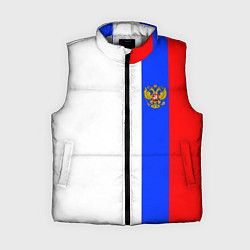 Женский жилет Цвета России - герб, цвет: 3D-светло-серый