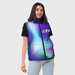 Женский жилет Counter-Strike 2 northern cold, цвет: 3D-черный — фото 2