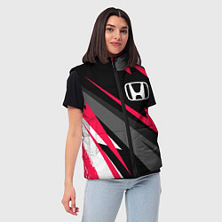 Женский жилет Honda fast lines, цвет: 3D-черный — фото 2