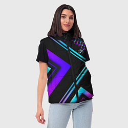 Женский жилет BMW sign auto, цвет: 3D-черный — фото 2