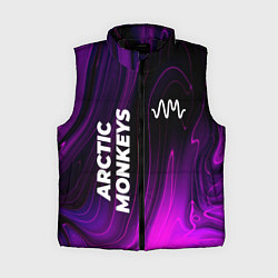 Женский жилет Arctic Monkeys violet plasma, цвет: 3D-черный