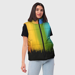 Женский жилет Летняя радуга, цвет: 3D-светло-серый — фото 2