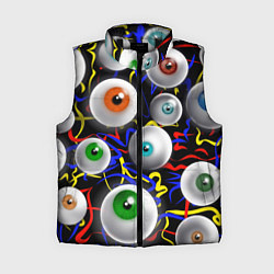 Женский жилет Глазы, цвет: 3D-черный