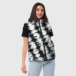 Женский жилет Паттерн с колючей проволокой, цвет: 3D-красный — фото 2