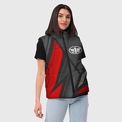 Женский жилет FAW sports racing, цвет: 3D-черный — фото 2