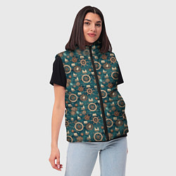 Женский жилет Штурвал паттерн, цвет: 3D-светло-серый — фото 2