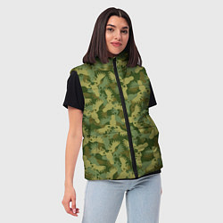 Женский жилет Лоси - камуфляж, цвет: 3D-черный — фото 2