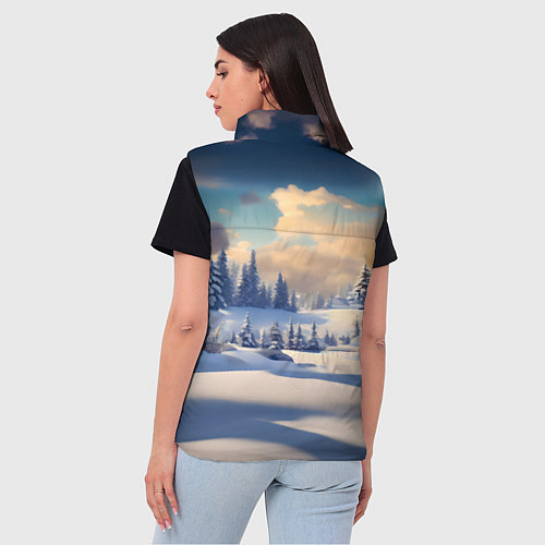 Женский жилет Шерстистый мамонт / 3D-Светло-серый – фото 4