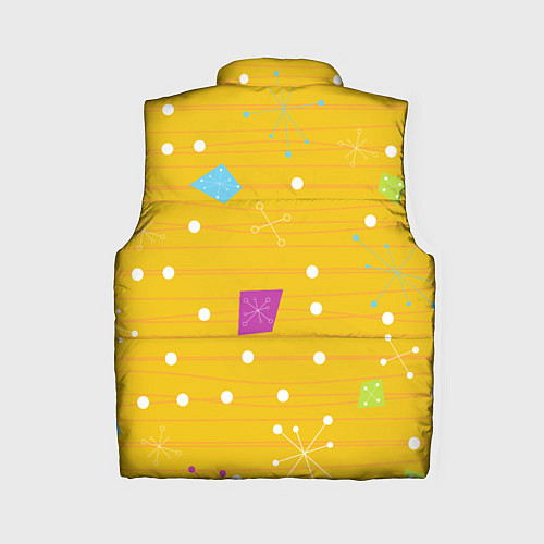 Женский жилет Yellow abstraction / 3D-Красный – фото 2