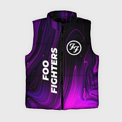 Женский жилет Foo Fighters violet plasma, цвет: 3D-черный