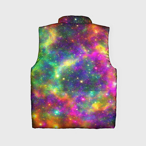 Женский жилет Яркий неоновый космос / 3D-Красный – фото 2