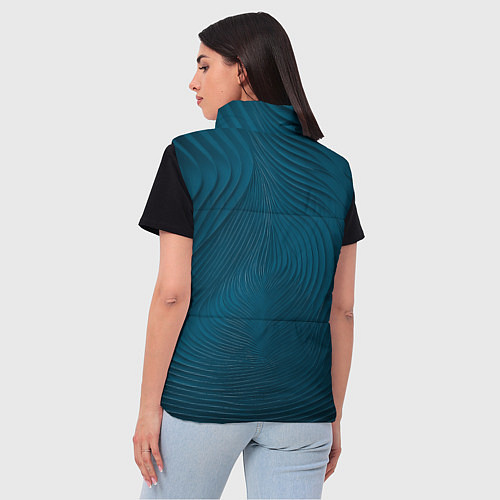 Женский жилет Фантазия в синем / 3D-Светло-серый – фото 4