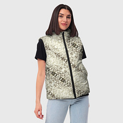 Женский жилет Жемчужная россыпь, цвет: 3D-черный — фото 2