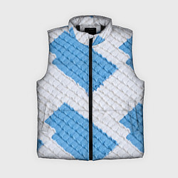 Женский жилет Вязаная текстура, цвет: 3D-черный