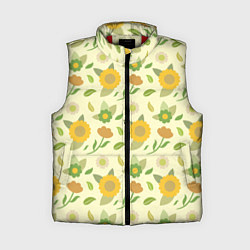 Женский жилет Цветы лета, цвет: 3D-красный