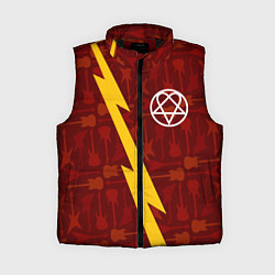 Женский жилет HIM гитары и молния, цвет: 3D-черный