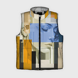 Женский жилет Незнакомка в квадрате, цвет: 3D-черный