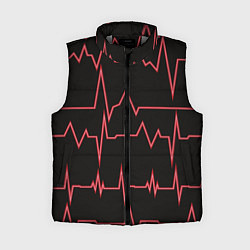 Женский жилет Мой пульс, цвет: 3D-светло-серый