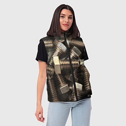 Женский жилет Болты, цвет: 3D-черный — фото 2