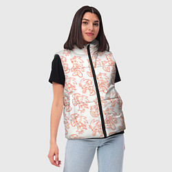 Женский жилет Паттерн Sonic, цвет: 3D-красный — фото 2