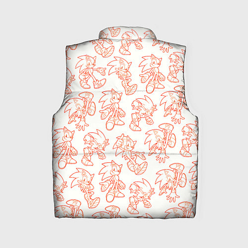 Женский жилет Паттерн Sonic / 3D-Красный – фото 2
