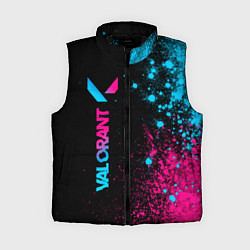 Женский жилет Valorant - neon gradient: по-вертикали, цвет: 3D-черный