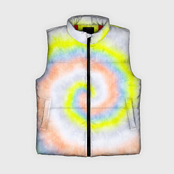 Женский жилет Тай дай жёлтый, цвет: 3D-красный