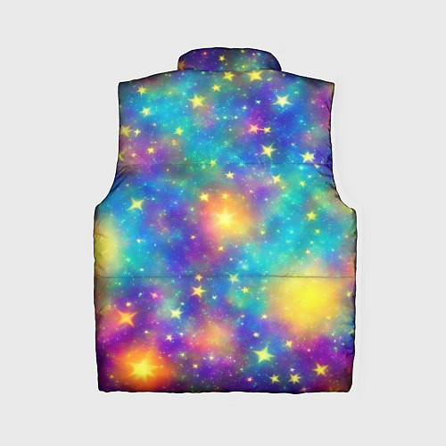 Женский жилет Звездный космос, сияющий волшебством / 3D-Красный – фото 2