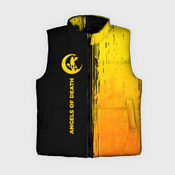 Женский жилет Angels of Death - gold gradient: по-вертикали, цвет: 3D-черный