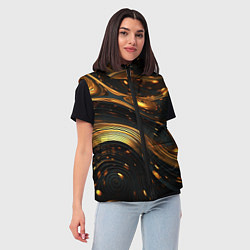 Женский жилет Жидкое золото, цвет: 3D-светло-серый — фото 2