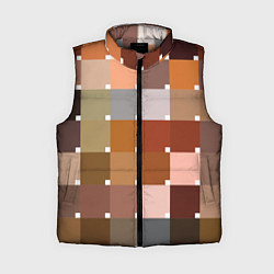 Женский жилет Brown squares