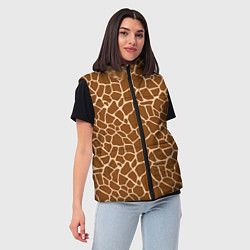 Женский жилет Пятнистая шкура жирафа, цвет: 3D-светло-серый — фото 2