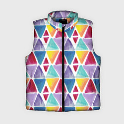 Женский жилет Треугольнички, цвет: 3D-светло-серый
