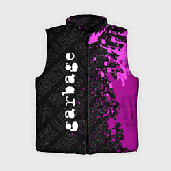 Женский жилет Garbage rock legends: по-вертикали, цвет: 3D-черный