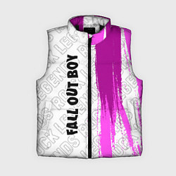 Женский жилет Fall Out Boy rock legends: по-вертикали, цвет: 3D-черный
