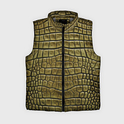 Женский жилет Текстура кожи крокодила, цвет: 3D-светло-серый