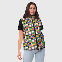 Женский жилет African mode, цвет: 3D-черный — фото 2