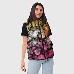 Женский жилет Яркий фон боке, цвет: 3D-красный — фото 2