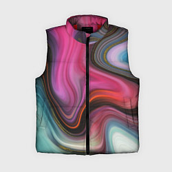 Женский жилет Pink wave, цвет: 3D-красный