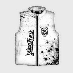Женский жилет Judas Priest и рок символ на светлом фоне, цвет: 3D-черный
