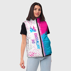 Женский жилет Die Antwoord neon gradient style: по-вертикали, цвет: 3D-черный — фото 2