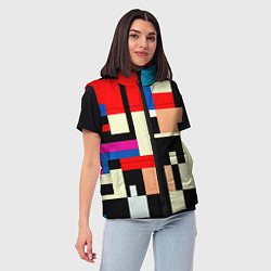 Женский жилет Кубическое измерение, цвет: 3D-красный — фото 2