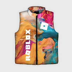 Женский жилет Roblox Logo Color, цвет: 3D-светло-серый